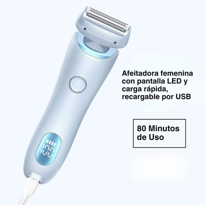 Afeitadora Eléctrica para Mujer 2 en 1